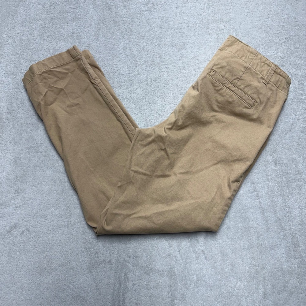 LOFT The Monroe Slim Khaki Chino Pants Tan Women 2 Regular Cotton Blend Casual